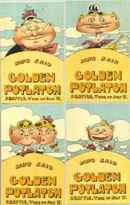 Seattle Golden Potlatch handbills