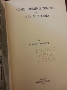 Some reminiscences of old Victoria 1