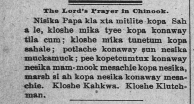 Lord's Prayer in Chinook (2)