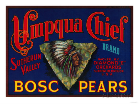 umpqua-chief-pear-crate-label-sutherlin-or