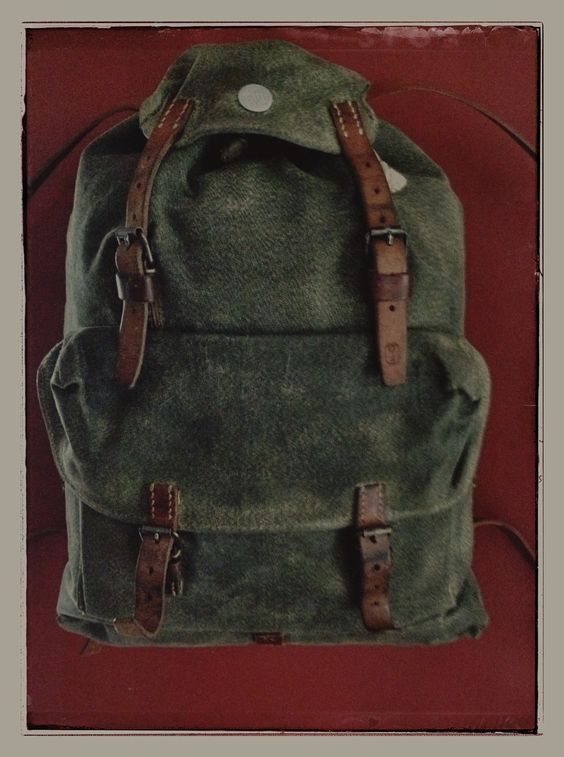 Nettle cloth 1950s Swiss Army patrol pack