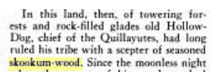 skookum wood quileute