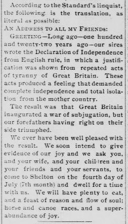 our native cousins invited 2