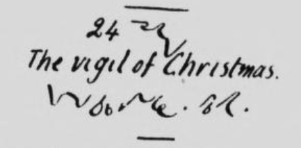 vigil of xmas