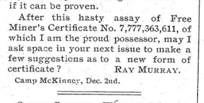 Free Miners Certificates 04