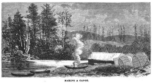 making a canoe