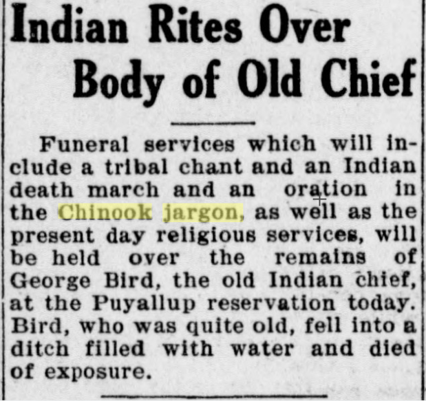 Indian rites over body of old chief