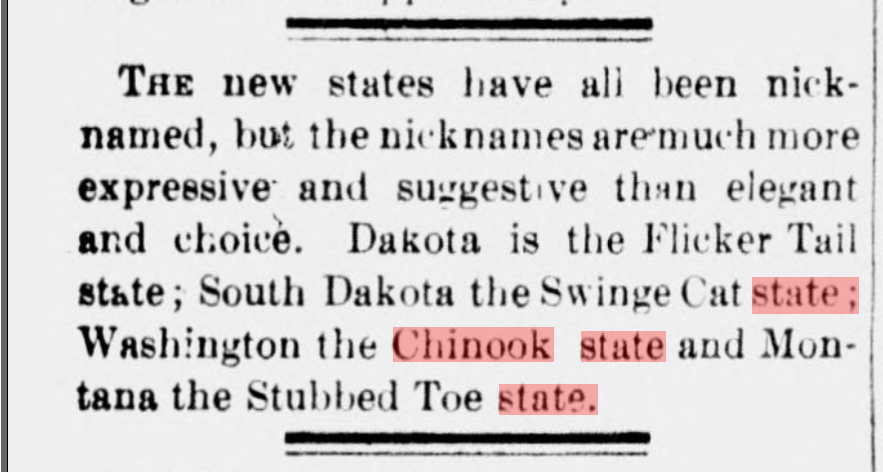 chinook state