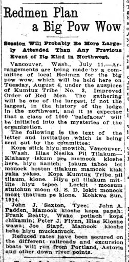 redmen plan a big pow wow 1914